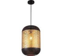 Подвесная люстра De Fran Е27 220В 1*60Вт, Ажур, черный+золото, металл d25*h37cm, SP -0810 MBK+SGD