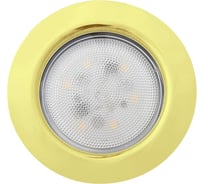 Светодиодный мебельный светильник De Fran 4000K SMD5730- 6шт. 220В (с встроенным драйвером) 4Вт, 228ЛМ золото n, FT 9228 G