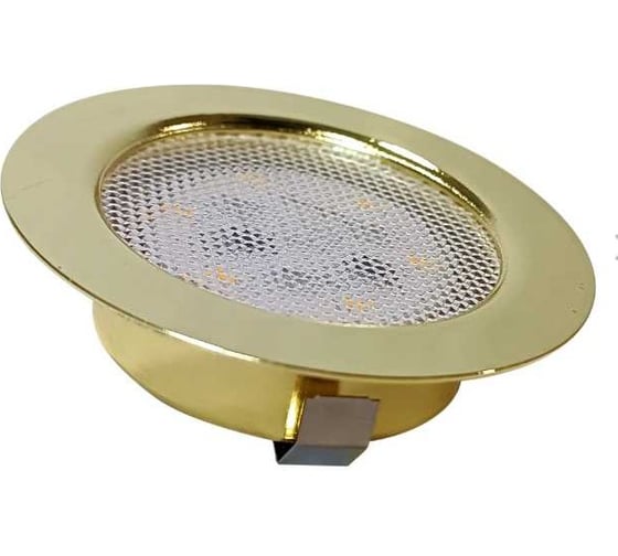 Светодиодный мебельный светильник De Fran 4000K SMD5730- 6шт. 220В (с встроенным драйвером) 4Вт, 228ЛМ золото n, FT 9228 G