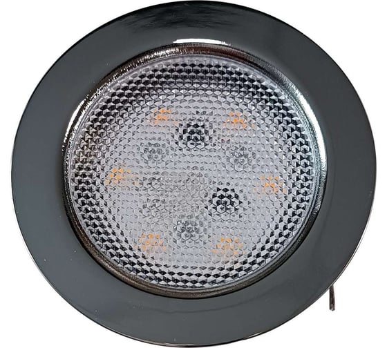 Светодиодный мебельный светильник De Fran 4000K SMD5730- 6шт. 220В (с встроенным драйвером) 4Вт, 228ЛМ хром n, FT 9228 CH