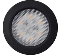 Светодиодный мебельный светильник De Fran 4000K SMD5730- 6шт. 220В (с встроенным драйвером) 4Вт, 228ЛМ черный n, FT 9228 BK