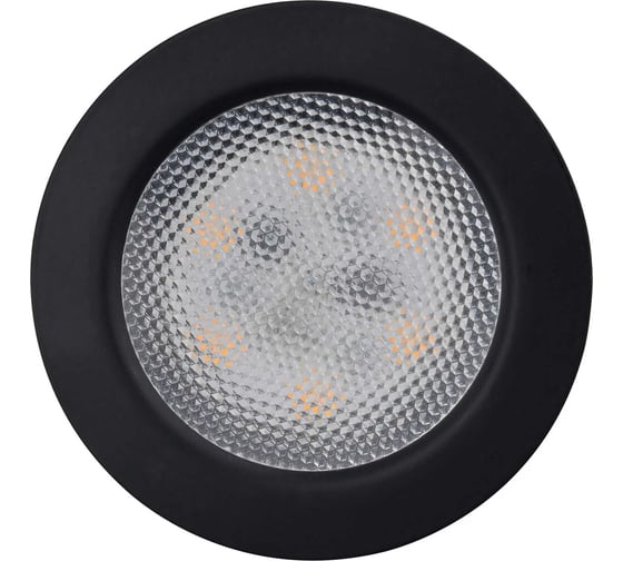 Светодиодный мебельный светильник De Fran 4000K SMD5730- 6шт. 220В (с встроенным драйвером) 4Вт, 228ЛМ черный n, FT 9228 BK