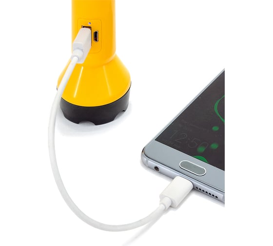 Фонарь ЯРКИЙ ЛУЧ LA-215 Stella аккум, 2W 100лм, 2 режима 50/100%, powerbank, Li-Ion 4606400106210