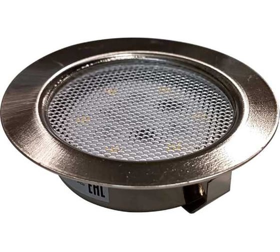 Светодиодный мебельный светильник De Fran 4000K SMD5730- 6шт. 220В (с встроенным драйвером) 4Вт, 228ЛМ сатин никель n, FT 9228 SN