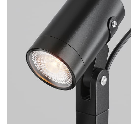 Ландшафтный светильник MAYTONI outdoor scope 1хgu10x50w алюминий и стекло черный O025FL-01B1