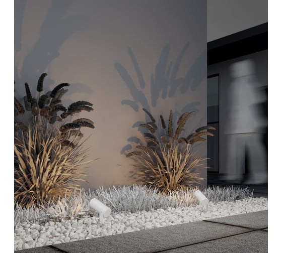 Ландшафтный светильник MAYTONI outdoor bern led 5w алюминий белый O050FL-L5W3K