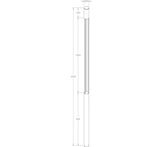 Садово-парковый светильник MAYTONI outdoor mill led 30w алюминий графит O427FL-L30GF3K