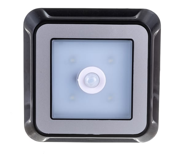 Светодиодный фонарь Smartbuy с датчиком движения и света 4 LED 4AAA, черный SBF-4-K