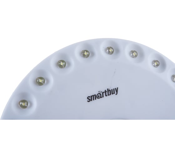 Светодиодный фонарь Smartbuy 24 LED с карабином для подвешивания, белый SBF-8253-W