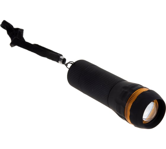 Светодиодный пластиковый фонарь Smartbuy 3W, черный SBF-306-3ААА