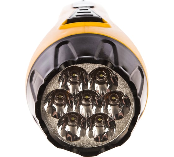 Аккумуляторный светодиодный фонарь Smartbuy 7 LED с прямой зарядкой, желтый SBF-86-Y