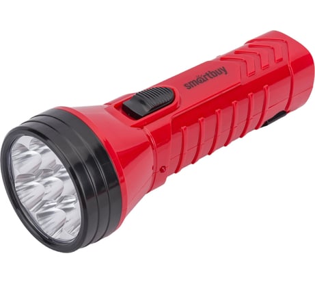 Аккумуляторный светодиодный фонарь Smartbuy 7 LED с прямой зарядкой, красный SBF-95-R