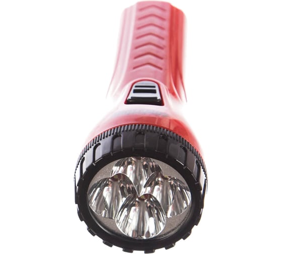 Аккумуляторный светодиодный фонарь Smartbuy 4 LED с прямой зарядкой, красный SBF-93-R