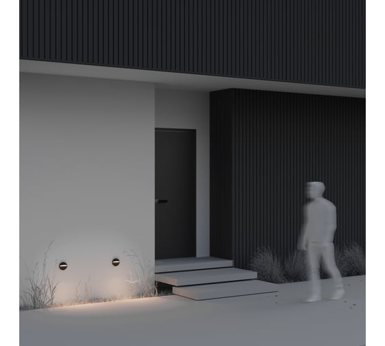 Подсветка для лестниц MAYTONI outdoor mane led 3w алюминий и пластик черный O046SL-L3B3K
