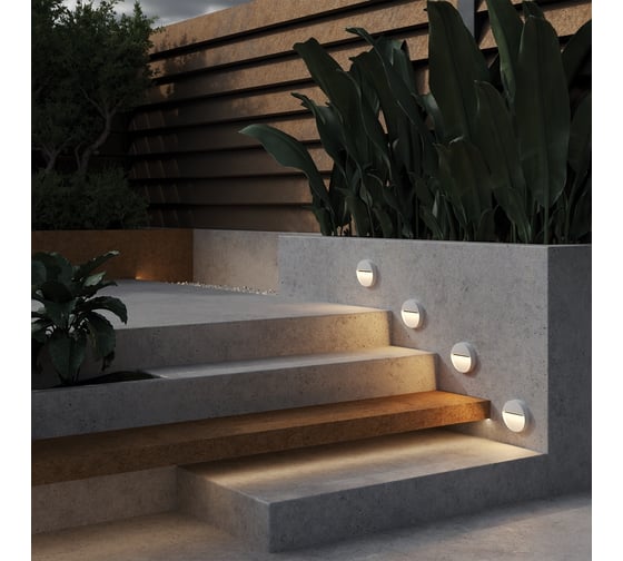Подсветка для лестниц MAYTONI outdoor mane led 3w алюминий и пластик белый O046SL-L3W3K