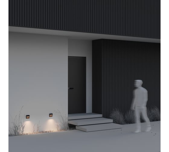 Подсветка для лестниц MAYTONI outdoor mane led 3w алюминий и пластик черный O047SL-L3B3K