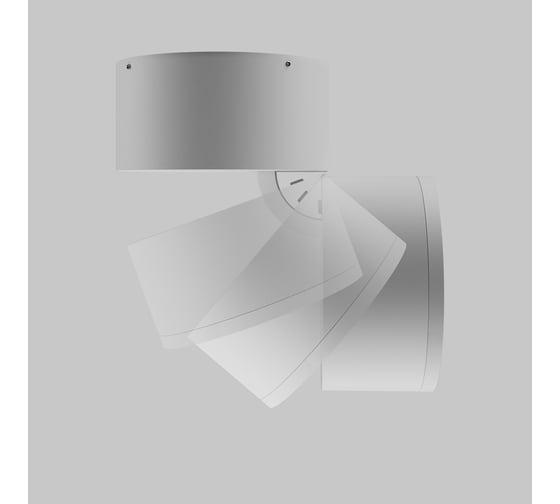Потолочный светильник MAYTONI outdoor spin led 12w металл и стекло белый O310CL-L12W3K