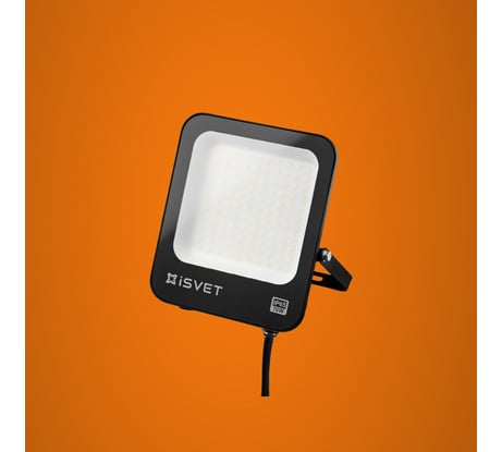 Светодиодный уличный прожектор iSVET 70вт, 6500К, диодный черный USL-106-5-6