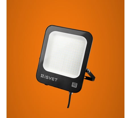 Светодиодный уличный прожектор iSVET 150вт, 6500К, диодный черный USL-106-7-6