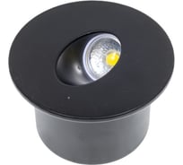 Встраиваемый светильник HOROZ ELECTRIC 079-002-0003 3w, черный, 185-264v yakut HRZ20221055