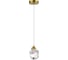 Подвесной светильник ST luce золотистый/прозрачный led 1x3w 3000k, SL6114.203.01 1