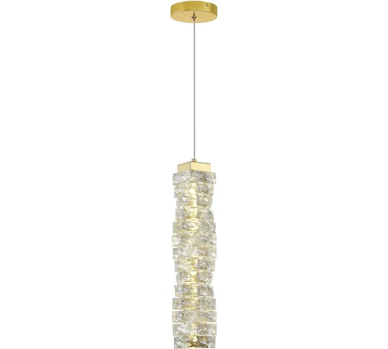 Подвесной светильник ST luce золотистый/прозрачный led 1x15w, SL6010.203.15