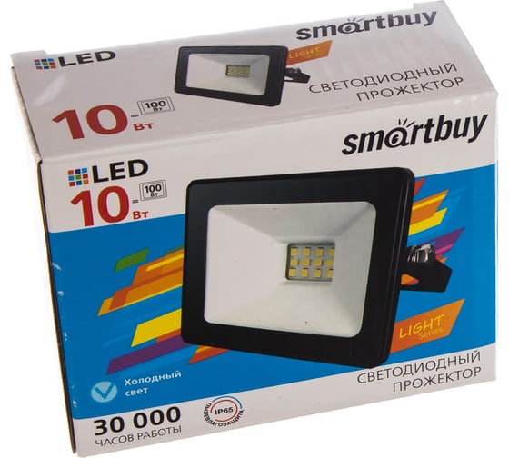 Светодиодный прожектор Smartbuy LED FL SMD LIGHT 10W, 6500K, IP65 SBL-FLLight-10-65K