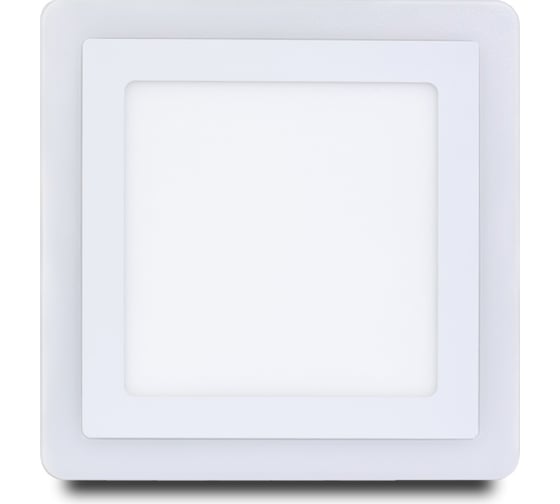 Встраиваемый светильник Smartbuy LED квадрат с подсветкой DLB 18w, 3000K+B, IP20 SBLSq-DLB-18-3K-B