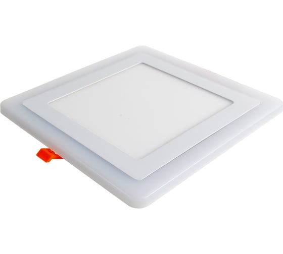 Встраиваемый светильник Smartbuy LED квадрат с подсветкой DLB 13w, 3000K+B, IP20 SBLSq-DLB-13-3K-B