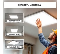 Светодиодная универсальная панель Wolta ОПАЛ холодный свет 6500K, 36Вт ULPC36W60-04-02