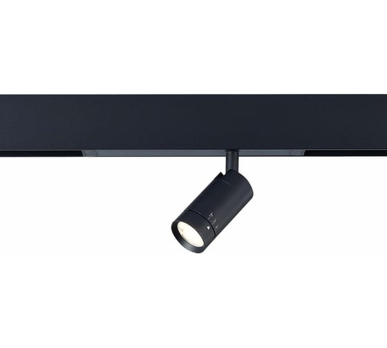 Трековый светильник ST luce черный, led, 1x7w, 4000k, 400lm, d40xh90, 220v, ST658.446.07