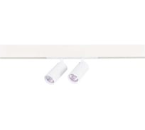 Трековый светильник ST luce белый, led, 2x10w, 2700k-6000k, 1065lm, d50xh41, 220v, ST660.586.20