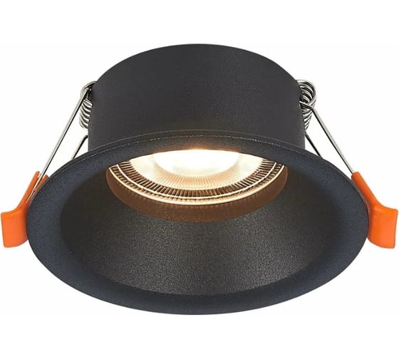 Встраиваемый светильник ALMA LIGHT (комплект 4шт) черный, матовый gu10 1x50w d89xh40, без лампы, ALD00122BK-MK1-GU10.1x50W_4 1