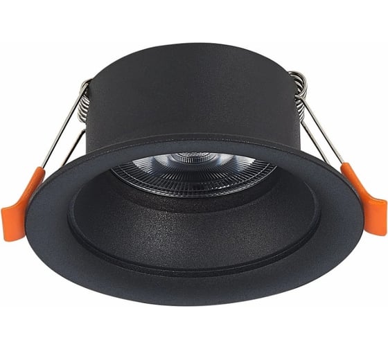 Встраиваемый светильник ALMA LIGHT (комплект 4шт) черный, матовый gu10 1x50w ip20 l95xw95xh25, без лампы, ALD00124BK-MK1-GU10.1x50W_4