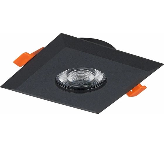 Встраиваемый светильник ALMA LIGHT (комплект 4шт) черный, матовый gu10 1x50w l94xw94xh25, без лампы, ALD00125BK-MK1-GU10.1x50W_4