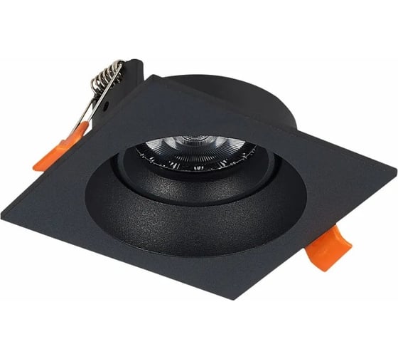 Встраиваемый светильник ALMA LIGHT (комплект 4шт) черный, матовый gu10 1x50w l94xw94xh40, без лампы, ALD00133BK-SQ-GU10.1x50W_4
