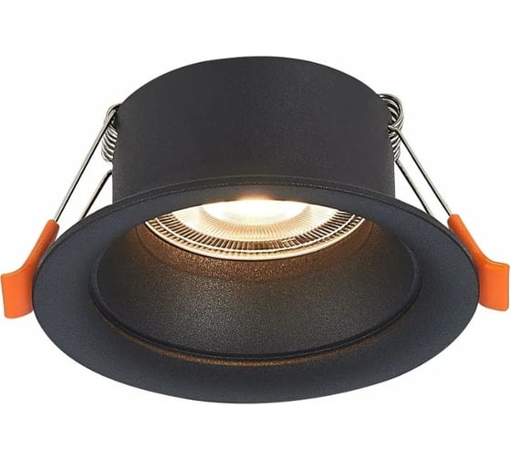 Встраиваемый светильник ALMA LIGHT (комплект 4шт) черный, матовый gu10 1x50w d89xh40, без лампы, ALD00121BK-MK1-GU10.1x50W_4 1