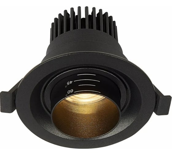 Встраиваемый светильник ALMA LIGHT zoom черный led 1x7w 3000k 560lm d90xh65, ALD00058BK-3000K-LED.1x7W 1