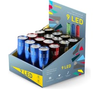 Светодиодный алюминиевый фонарь Smartbuy 9 LED SBF-103-B