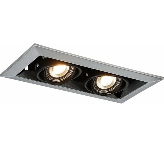 Встраиваемый светильник ALMA LIGHT черный gu10 2x50w l245xw126xh70, без лампы, ALD00164BY-MK1-GU10.2x50W