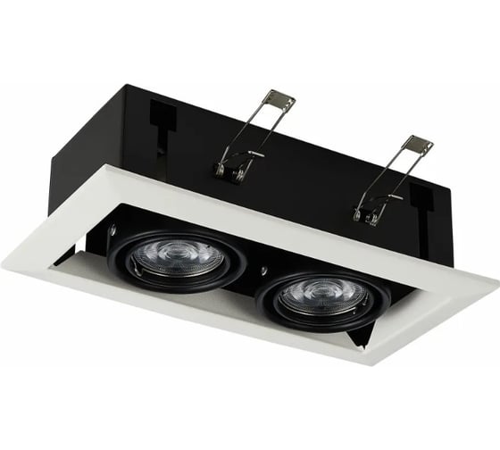 Встраиваемый светильник ALMA LIGHT черный gu10 2x50w l245xw126xh70, без лампы, ALD00164BW-MK1-GU10.2x50W
