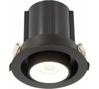 Встраиваемый светильник черный led 1x12w 3000k 900lm d90xh92, ALMA LIGHT ALD00062BW-3000K-LED.1x12W