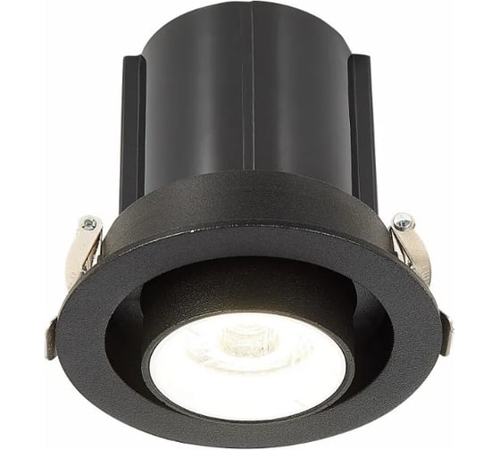 Встраиваемый светильник черный led 1x12w 3000k 900lm d90xh92, ALMA LIGHT ALD00062BW-3000K-LED.1x12W 1