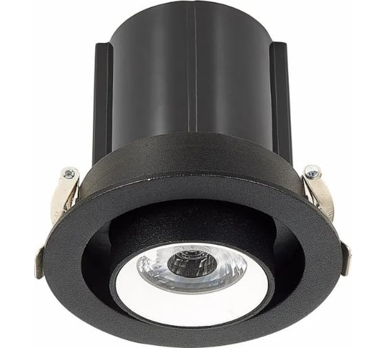 Встраиваемый светильник черный led 1x12w 3000k 900lm d90xh92, ALMA LIGHT ALD00062BW-3000K-LED.1x12W