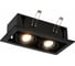 Встраиваемый светильник ALMA LIGHT черный gu10 2x50w l245xw126xh70, без лампы, ALD00164BK-MK1-GU10.2x50W 1