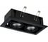 Встраиваемый светильник ALMA LIGHT черный gu10 2x50w l245xw126xh70, без лампы, ALD00164BK-MK1-GU10.2x50W 3