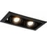 Встраиваемый светильник ALMA LIGHT черный gu10 2x50w l245xw126xh70, без лампы, ALD00164BK-MK1-GU10.2x50W 5