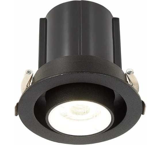 Встраиваемый светильник черный led 1x12w 4000k 900lm d90xh92, ALMA LIGHT ALD00063BW-4000K-LED.1x12W 1