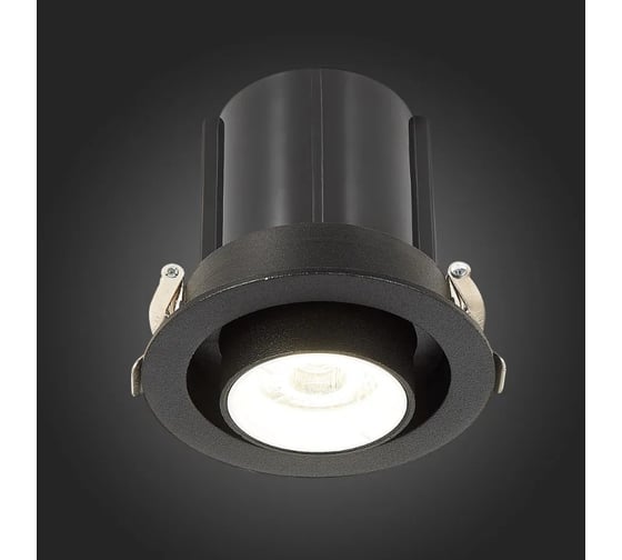Встраиваемый светильник черный led 1x12w 4000k 900lm d90xh92, ALMA LIGHT ALD00063BW-4000K-LED.1x12W