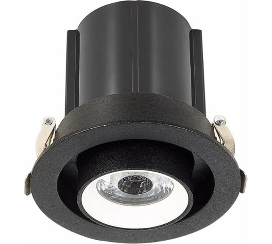 Встраиваемый светильник черный led 1x12w 4000k 900lm d90xh92, ALMA LIGHT ALD00063BW-4000K-LED.1x12W